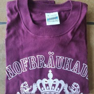 Germany themed mens sz. XL maroon T-shirt